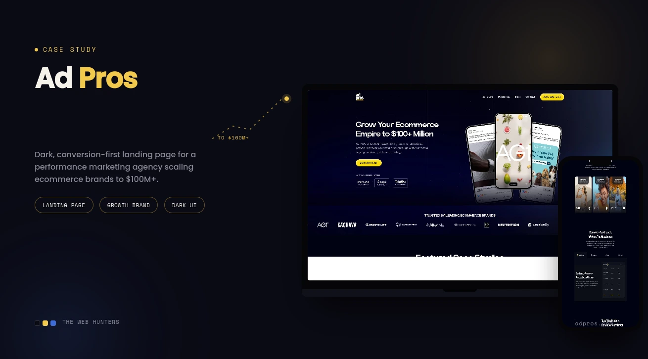 Ad Pros website screenshot
