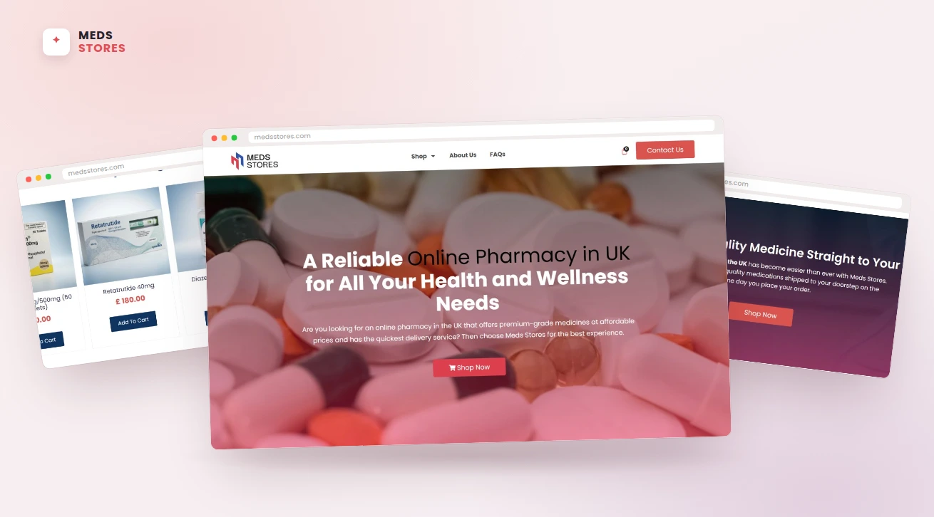 Meds Stores website screenshot