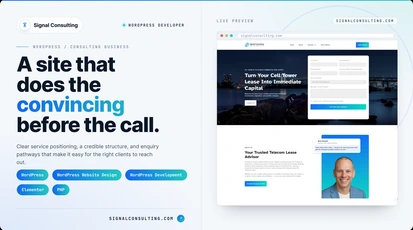 Signal Consulting website screenshot