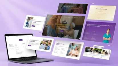 Tailored Home Care website screenshot